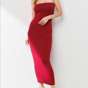 Strapless maxi dress